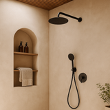 200 Solid brass Black Round Shower Head