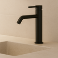 Black Round Tall Basin Mixer