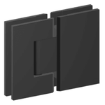 Black Shower Hinge – 59mm Distance Holes, Matte Black Finish for Glass Shower Doors