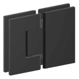 Black Shower Hinge – 59mm Distance Holes, Matte Black Finish for Glass Shower Doors