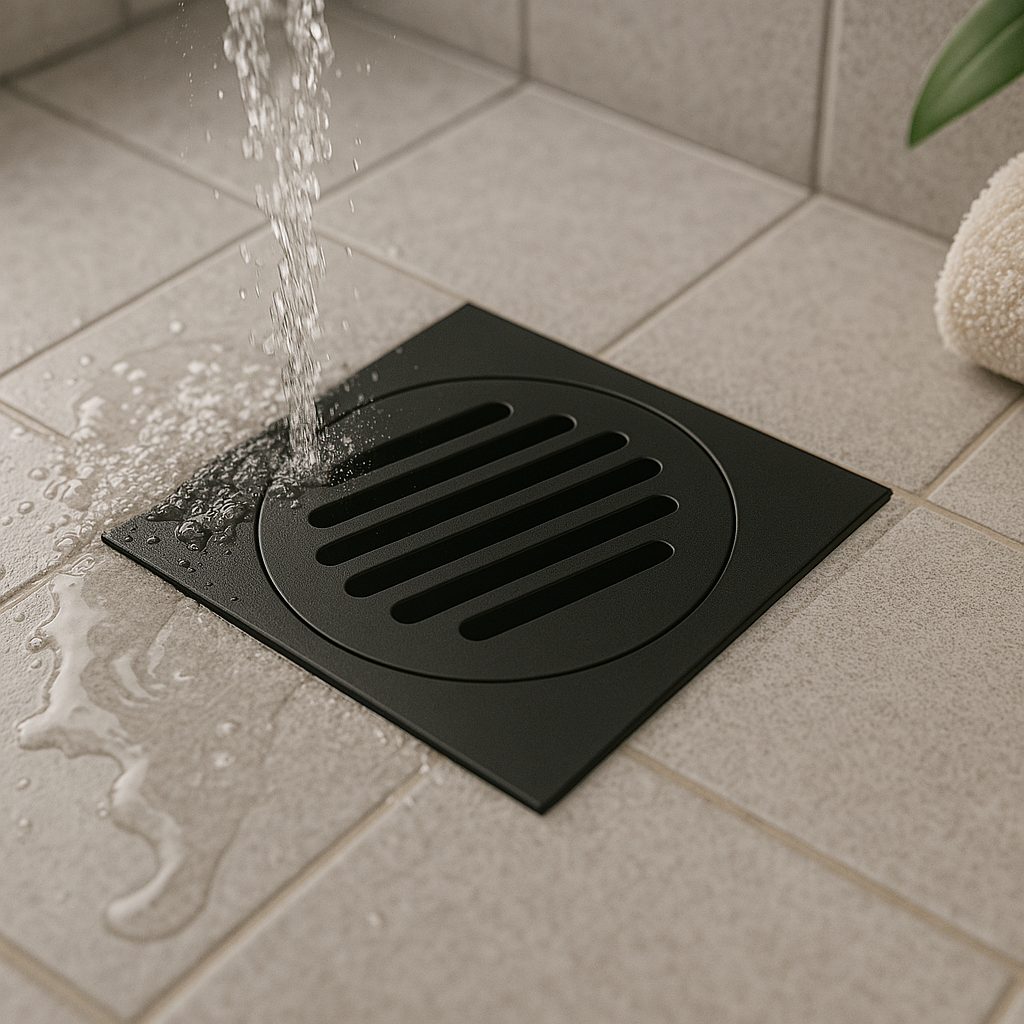 Black Square Floor Grate