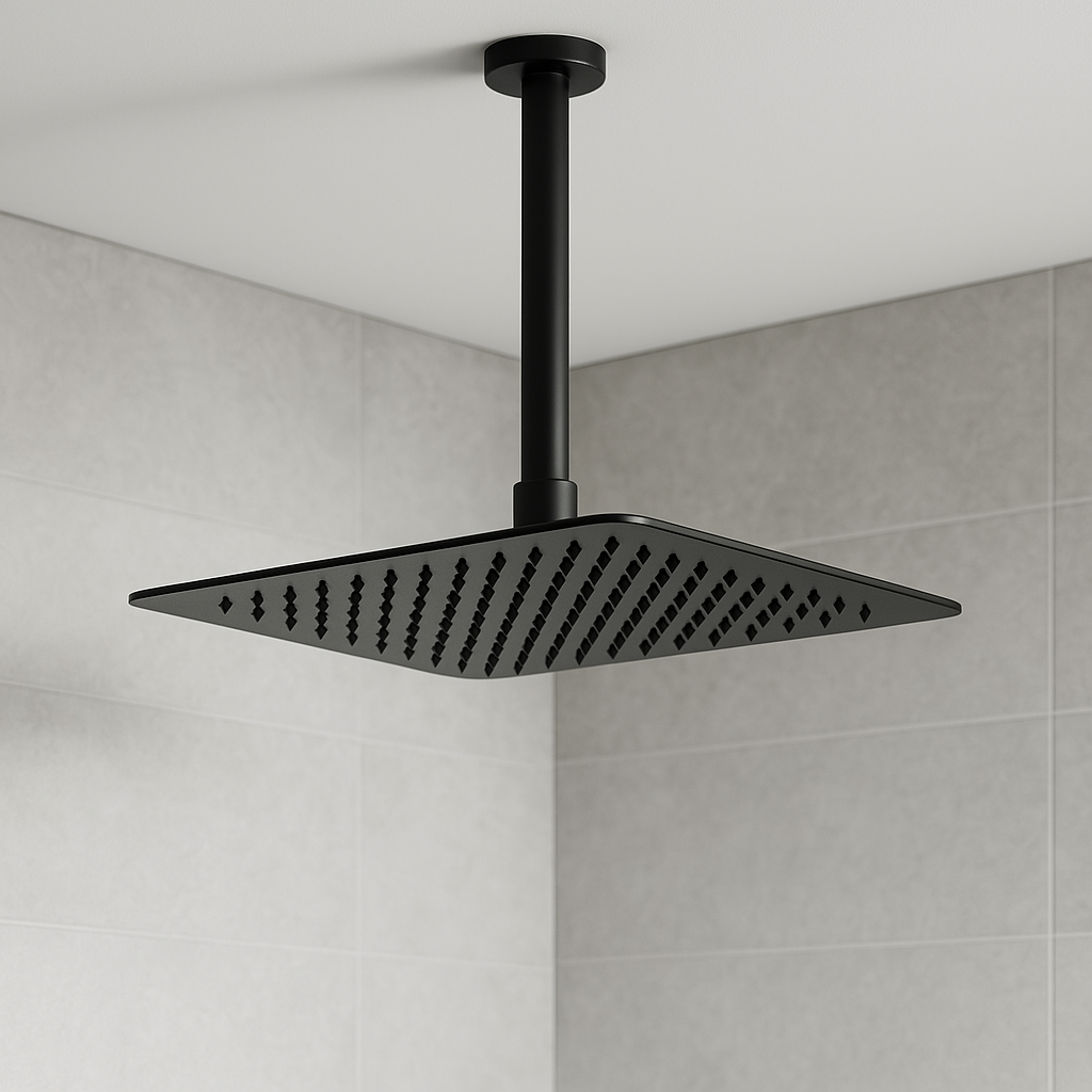 Onix Black Square Shower Head 250x250