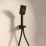 Black Square Shower Unit on Bracket