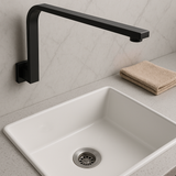 Black Square Wall Mounted Shower Arm