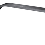 CGB-102 Black Square Wall Mounted Shower Arm – 360mm curved shower arm in matte black finish for modern bathrooms.