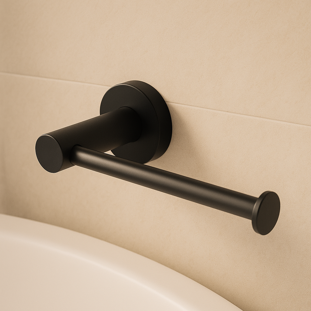 Onix Black Toilet Roll Holder