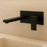 Black Wall Mixer with Spout