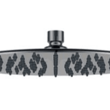 Black Round Shower Head – Ø 300mm with 6 Rubber Nipples and WELS 2 Star Rating