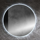 Boston LED Mirror – 800mm Round Backlit Mirror with Auto Demister & Touch Sensor