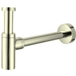 DG-GA283 Brushed Gold 32mm P Trap – Elegant plumbing fixture for modern bathroom drainage systems.