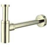 DG-GA283 Brushed Gold 32mm P Trap – Elegant plumbing fixture for modern bathroom drainage systems.