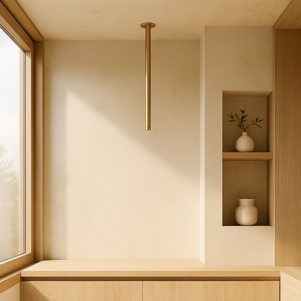 Marbella Brushed Gold Ceiling Arm