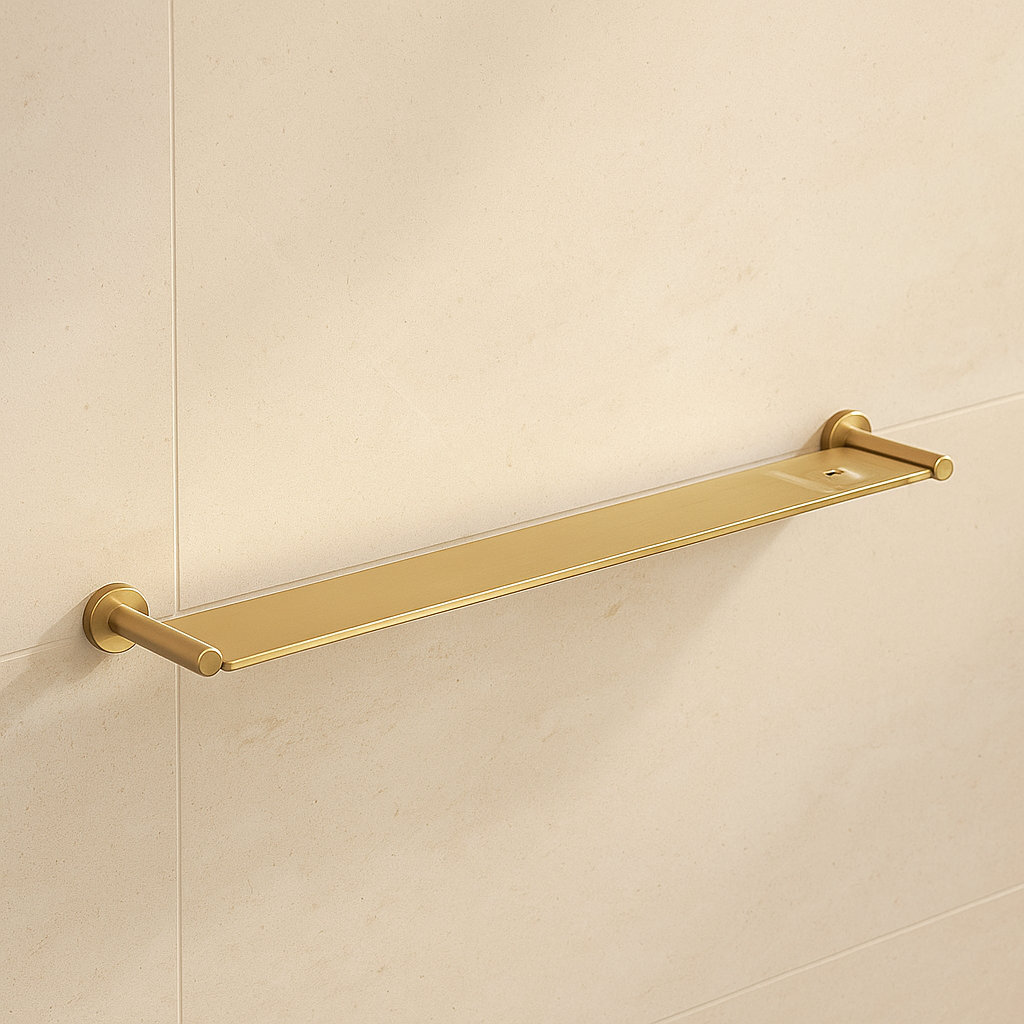 Marbella Brushed Gold Metal Shelf