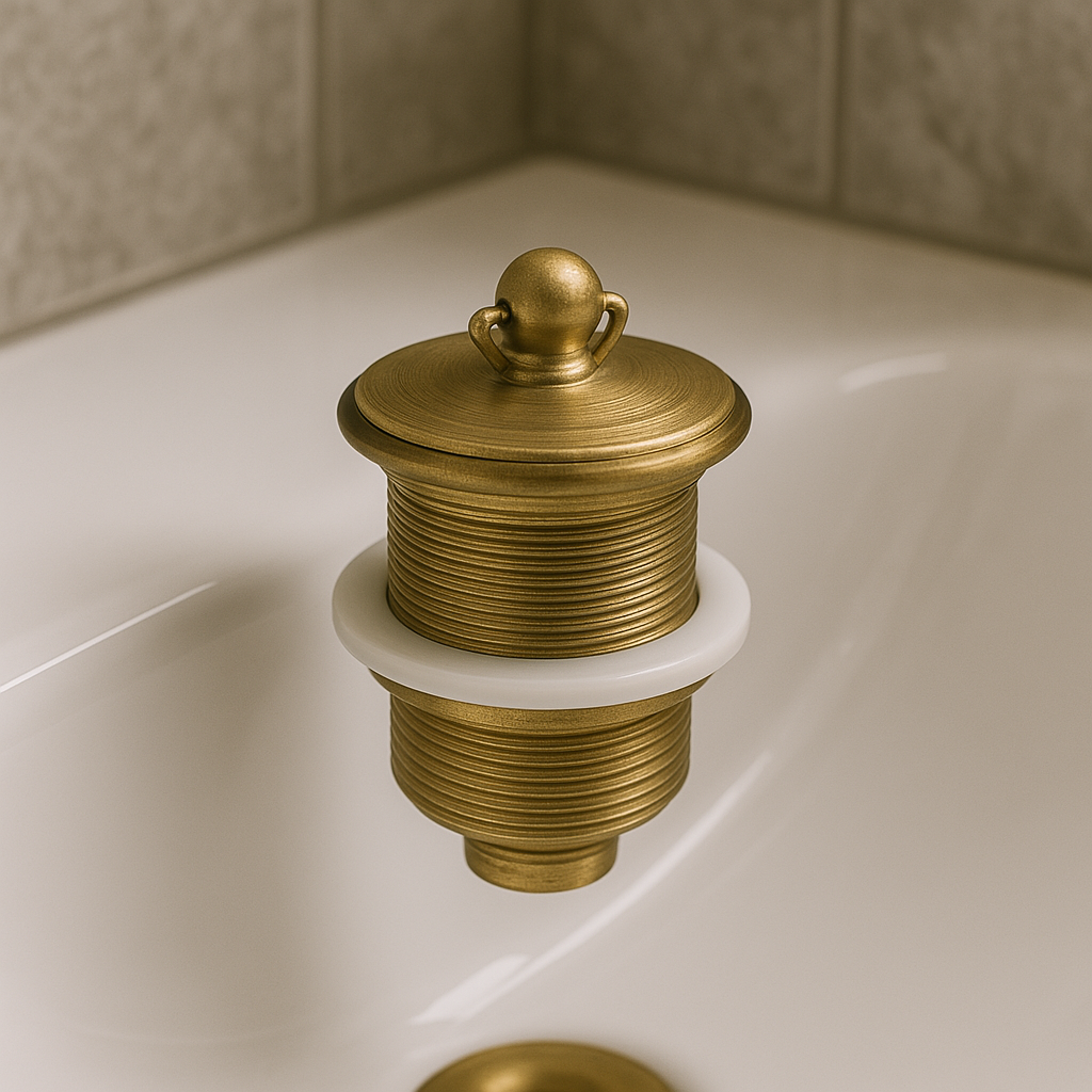 Marbella Brushed Gold Plug 40mm No Overflow