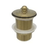DGP105-40 Brushed Gold Plug – 40mm NO Overflow plug for modern sinks.