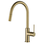 DGA-70P Brushed Gold Pull-out Kitchen/Laundry Mixer – 35mm cartridge, ideal for kitchen and laundry use with a pull-out spout for easy water access.