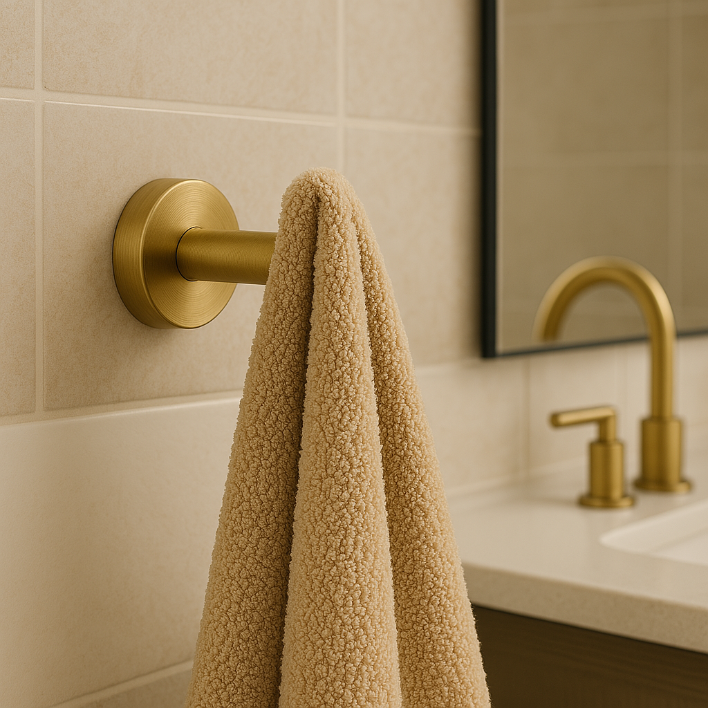 Marbella Brushed Gold Round Robe Hook