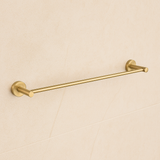 Marbella Brushed Gold Single Towel Rail 600mm