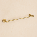 Marbella Brushed Gold Single Towel Rail 600mm