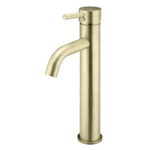 DGA-70Q Brushed Gold Tall Basin Mixer – Modern 35mm cartridge mixer with elegant design for contemporary bathrooms.
