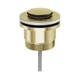 DGP47-L Brushed Gold Universal Pop-Up – High-quality universal pop-up sink drain with brushed gold finish for modern bathroom style.