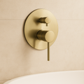 Marbella Brushed Gold Wall Mixer with Diverter