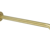 DGM-010 Brushed Gold Wall Mounted Arm – 300mm length, modern design with brushed gold finish, ideal for showerheads and bathroom fixtures.