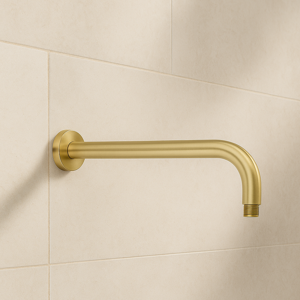 Marbella Brushed Gold Wall Mounted Arm