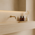 Marbella Brushed Gold Wall Spout