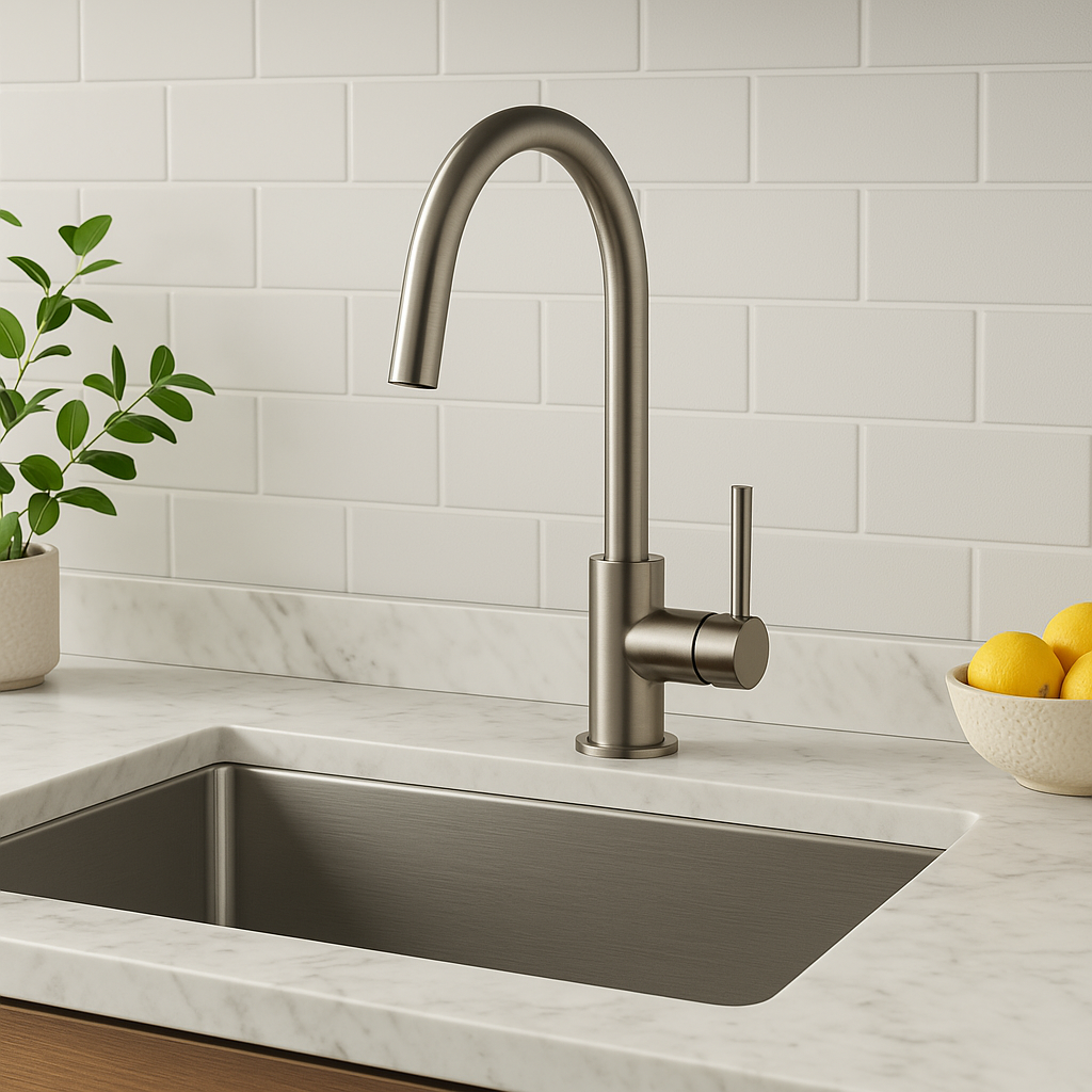 Valencia Brushed Nickel Kitchen/Laundry Mixer