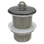 BNP105-40 Brushed Nickel Plug, 40mm NO Overflow, durable and stylish basin plug for modern bathrooms.