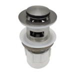 Brushed Nickel Pop-Up 32mm with Overflow (Adapter Included) Bathroom Sink Drain Plug