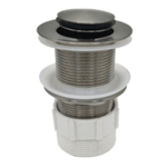 Brushed Nickel Pop-Up 32mm NO Overflow with Adapter Included Bathroom Sink Drain Plug