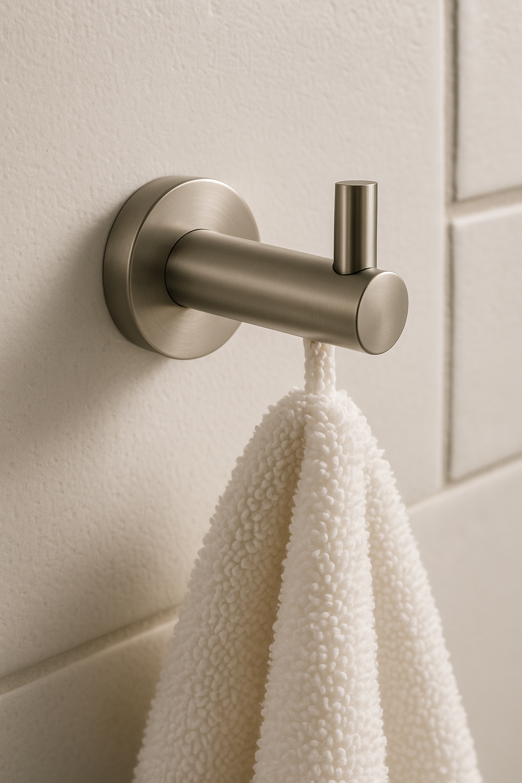 Valencia Brushed Nickel Robe Hook