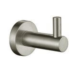 Brushed Nickel Robe Hook BN-5053-1 – Wall-mounted, contemporary hook for modern bathrooms.