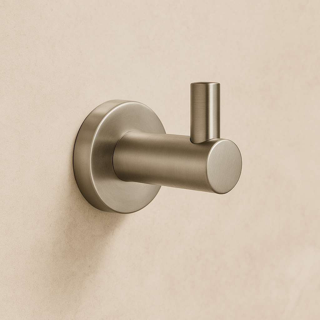 Valencia Brushed Nickel Robe Hook