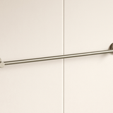 Valencia Brushed Nickel Round Towel Rail 750mm