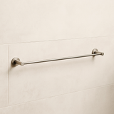 Valencia Brushed Nickel Round Towel Rail 750mm