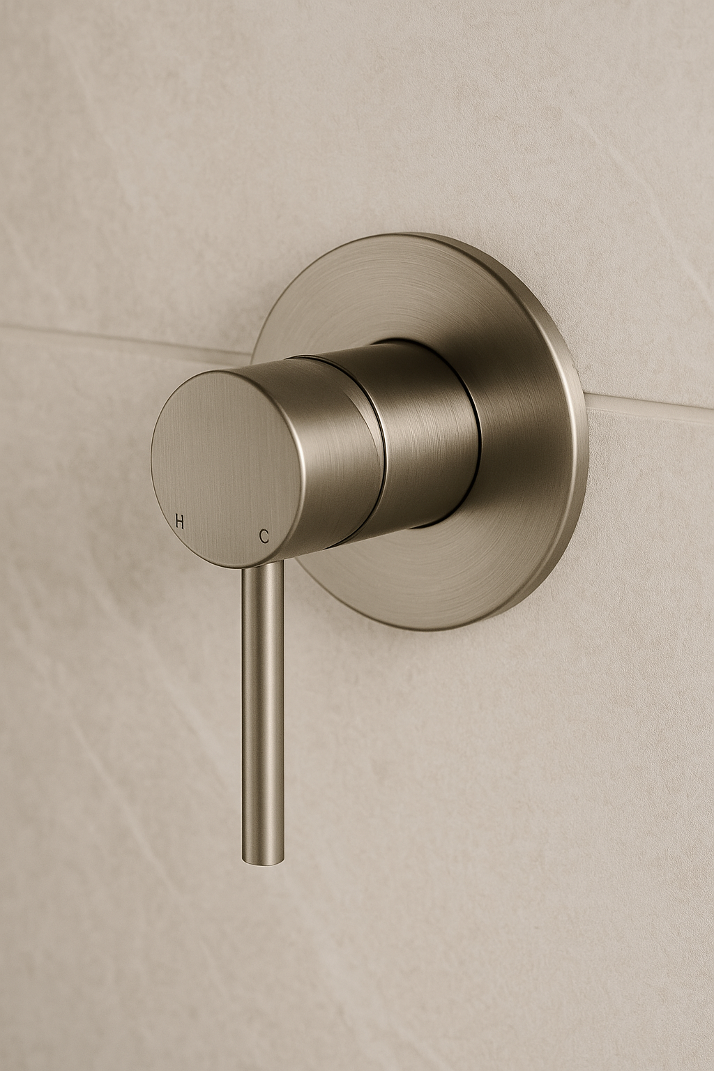 Valencia Brushed Nickel Round Wall Mixer