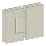 Brushed Nickel Shower Hinge JD-M457PS – 59mm distance holes for frameless glass shower doors.