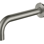 Brushed Nickel Spout BNK-706 – 200mm spout with 60mm cover plate for modern bathrooms and kitchens.