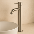 Valencia Brushed Nickel Tall Basin Mixer