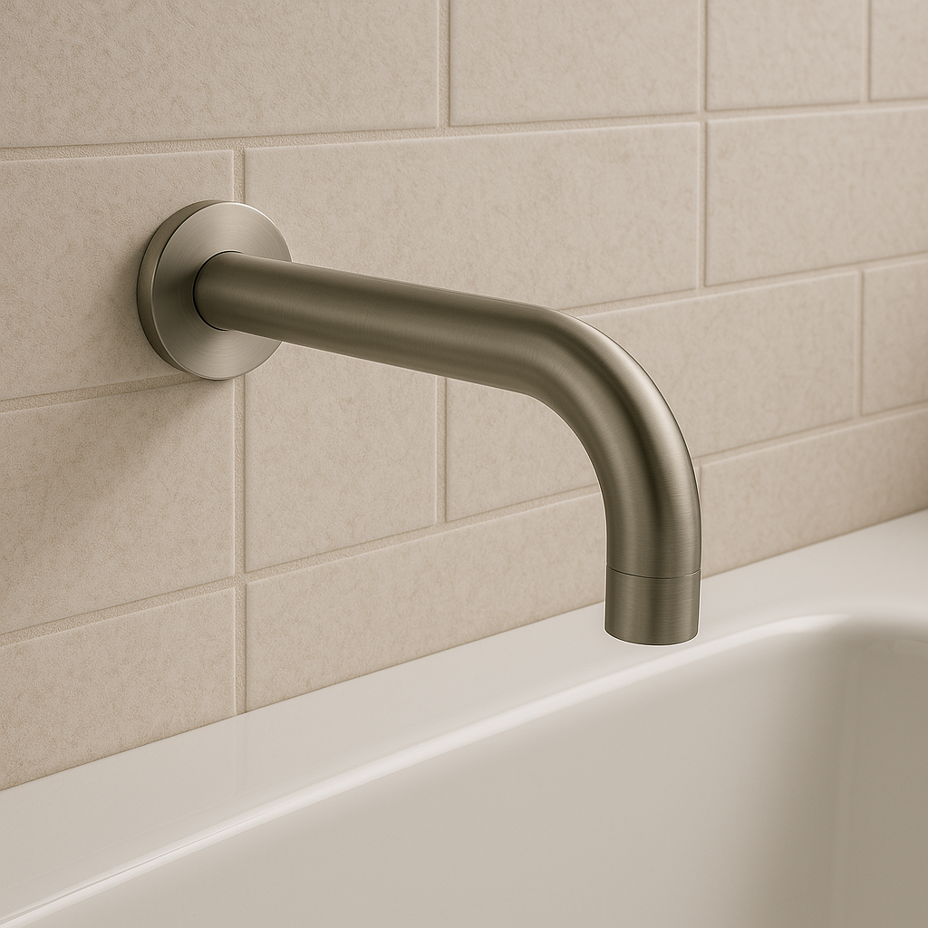 Valencia Brushed Nickel Wall Spout