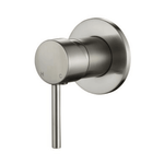Brushed Nickel Wall Mixer BNA-70W-60 – Modern, wall-mounted mixer with 35mm cartridge and 60mm cover plate for contemporary bathroom setups.