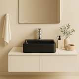 CB-121 Square Ceramic Countertop Basin –  420mmx420mmx130mm