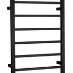 CNT-6S Black 6 Square Bars Non-Heated Towel Rack – Stylish Bathroom Storage Solution