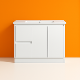 Sammy 900WL Freestanding 460mm  Vanity – Gloss or Matt 2-Pack Finish with Soft Close Drawers