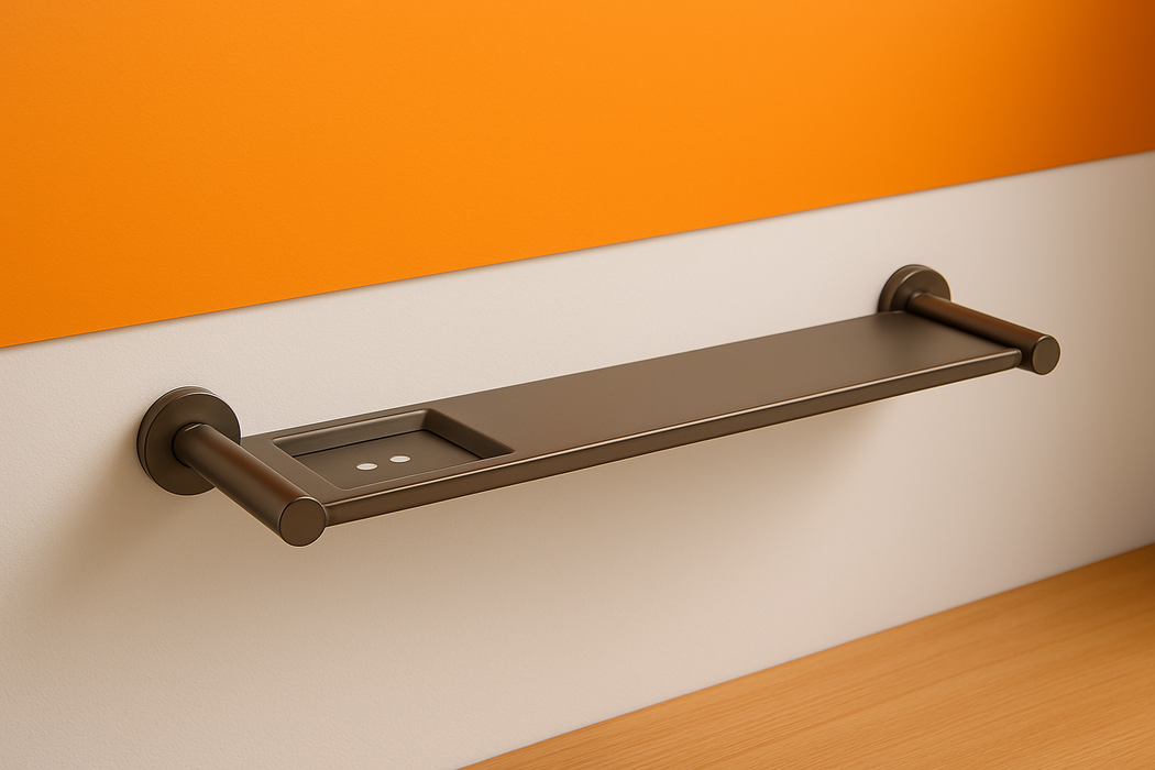 Gunmetal Stainless Steel Shelf