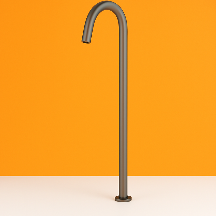 Gunmetal Floor Bath Spout