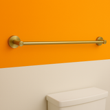 Brushed Gold Single Towel Rail